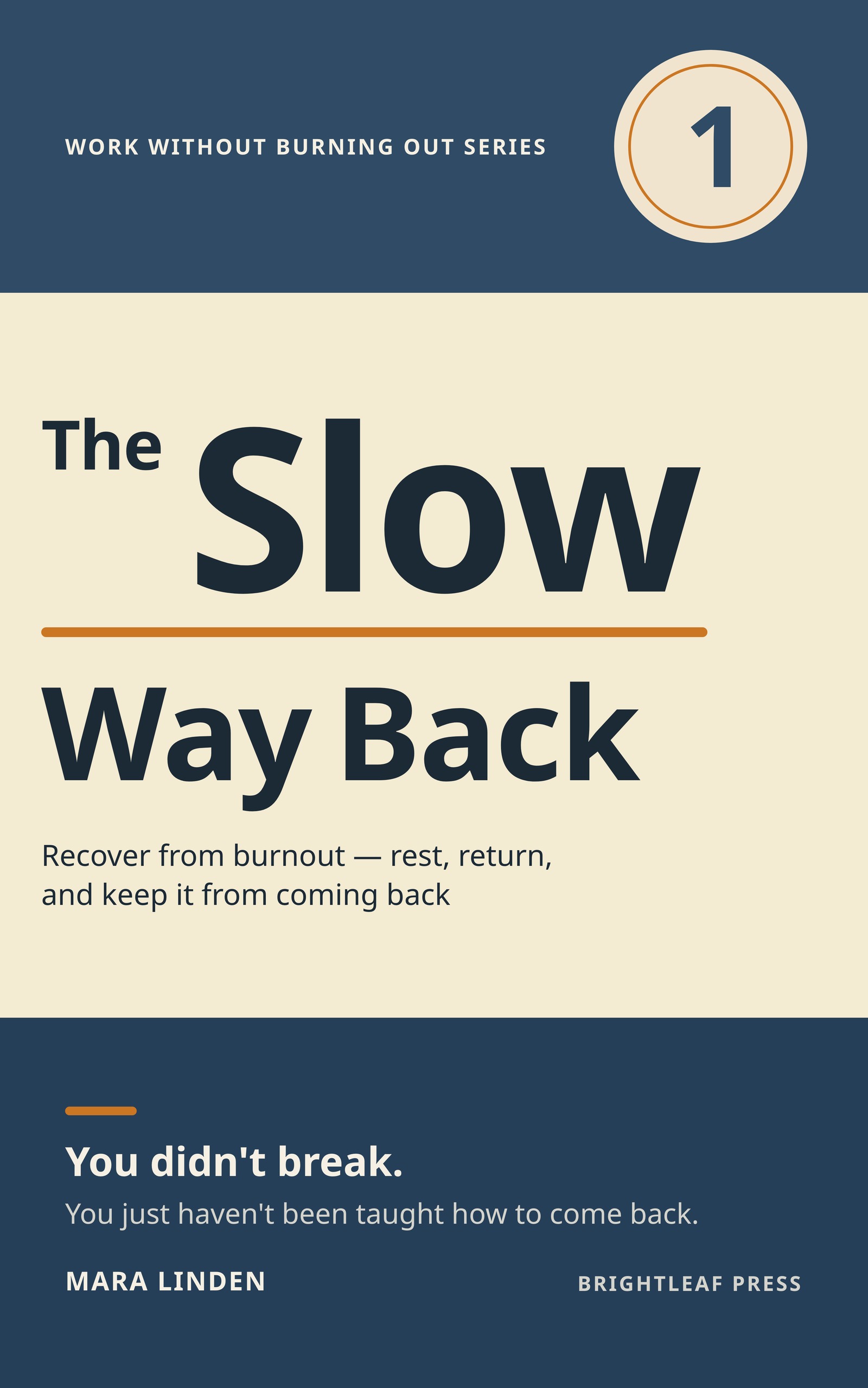 Cover of The Slow Way Back by Mara Linden